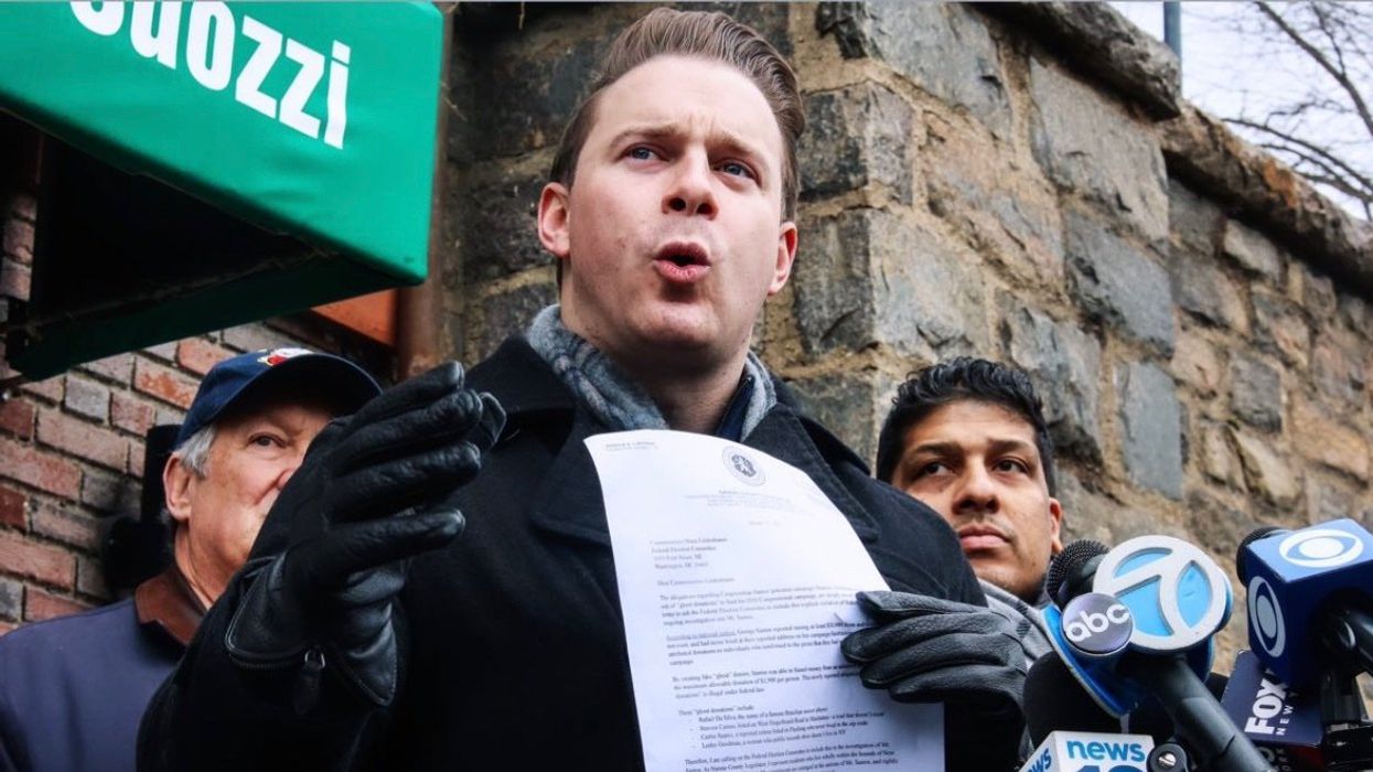 New York legislator gets 'clear' about real reason he 'stopped by' Santos’ office