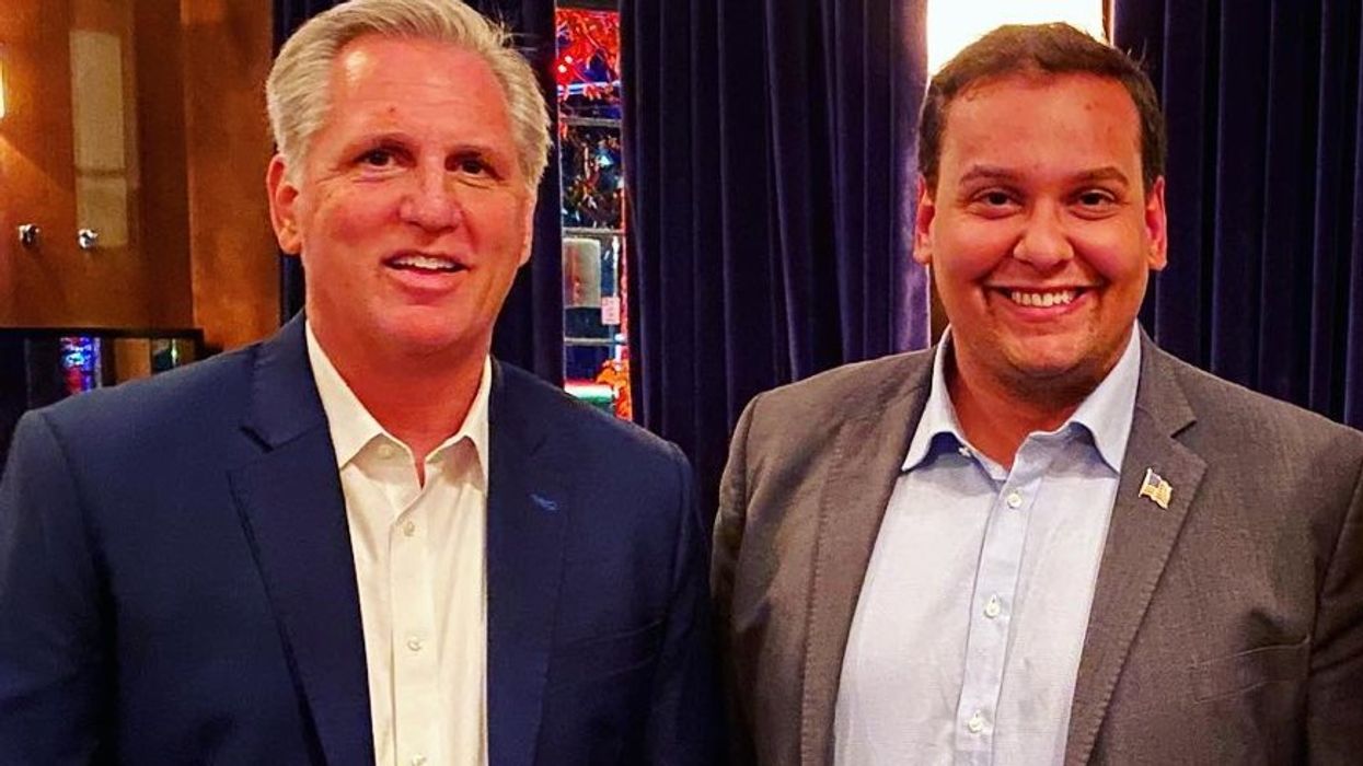 Kevin McCarthy brushes off question about indicted George Santos’ congressional fate