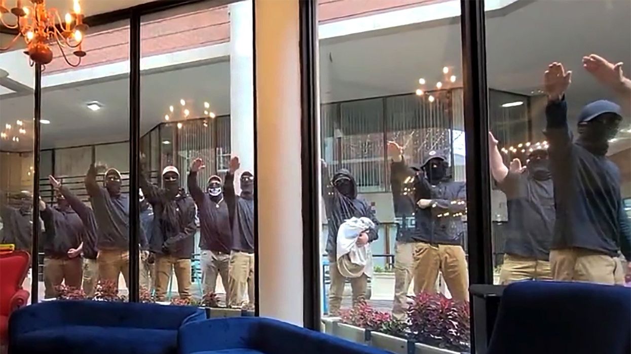 Neo-Nazis interrupt drag queen story hour in terrifying video