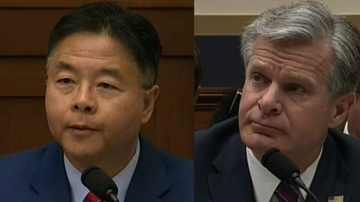 Democrat grills FBI director to prove 'Trump surrounded himself with criminals'