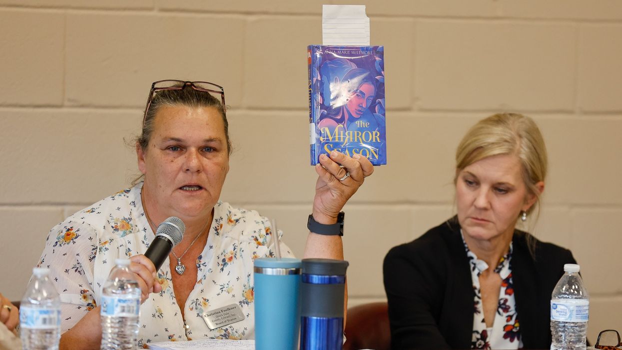 Calls to remove LGBTQ-themed books from Ozark library lead to tense meeting