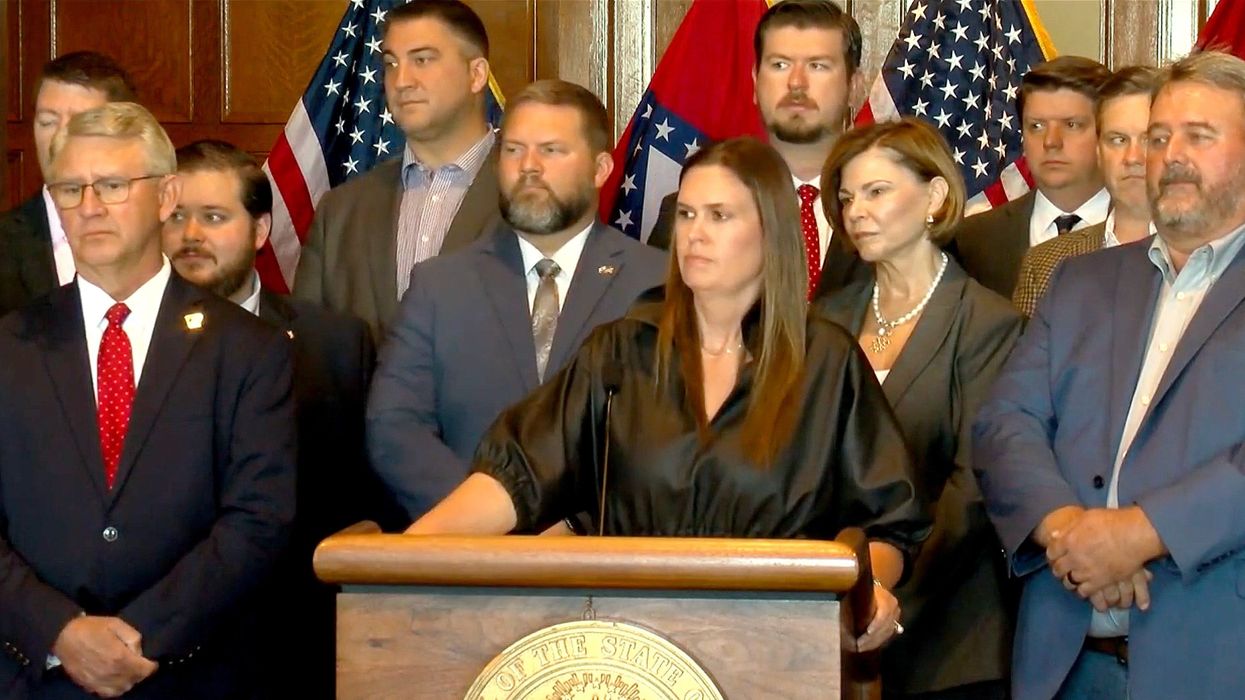 Watch: Sarah Sanders snaps at reporter for asking why she’s not using controversial $19,000 lectern