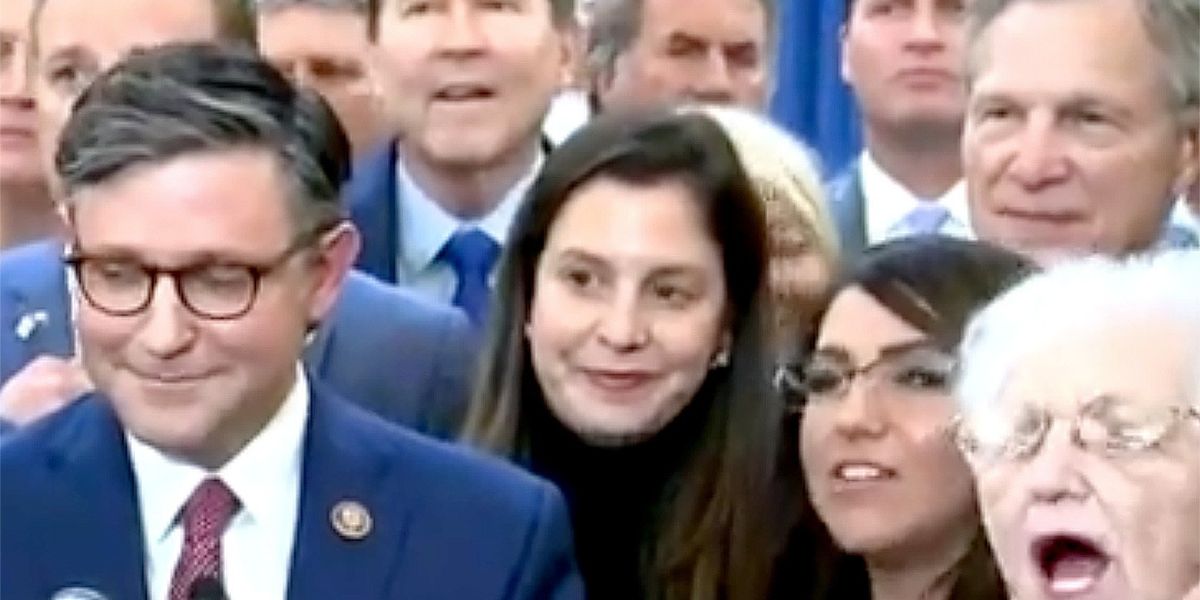 'Shut up!' Republicans boo reporter for asking Mike Johnson about role ...