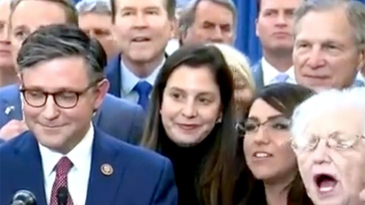 'Shut up!' Republicans boo reporter for asking Mike Johnson about role in Jan. 6