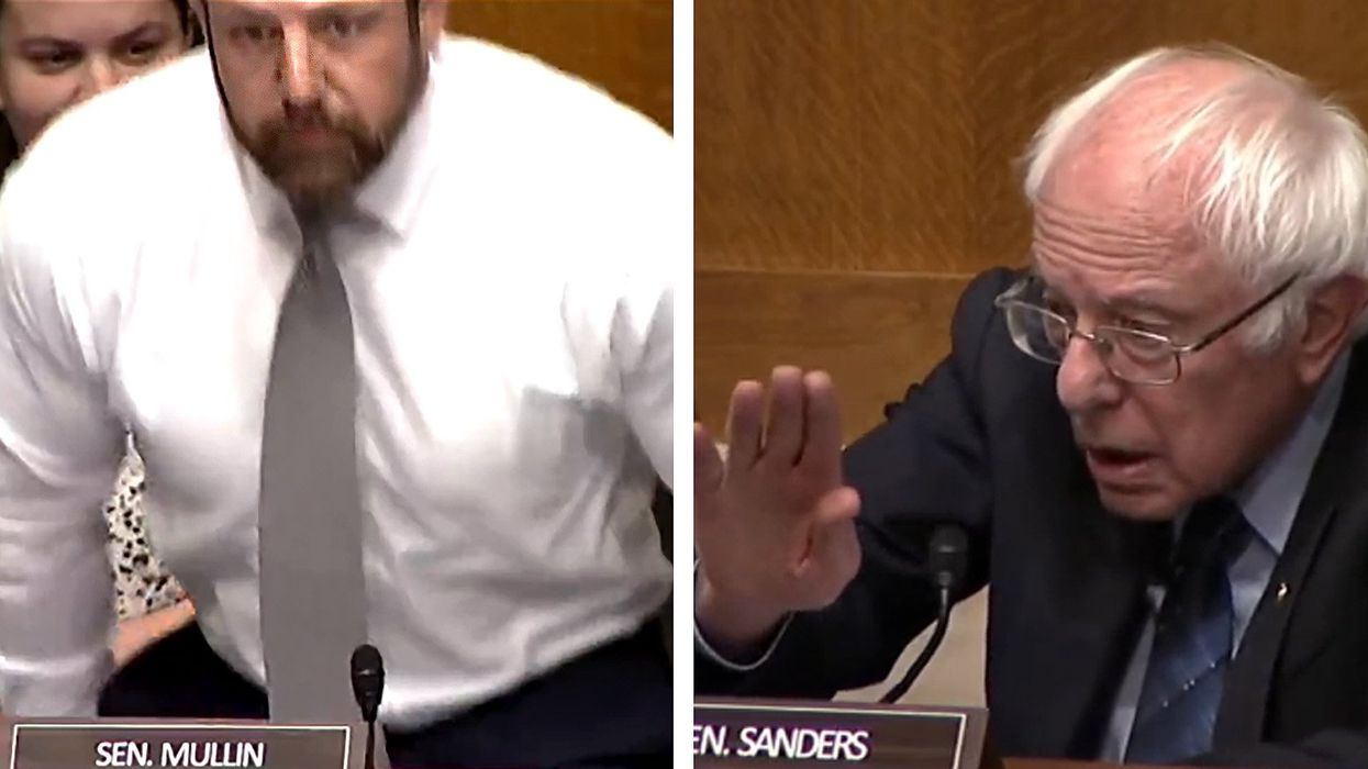 'You’re a US senator — sit down': Bernie Sanders breaks up fight between Republican and union boss