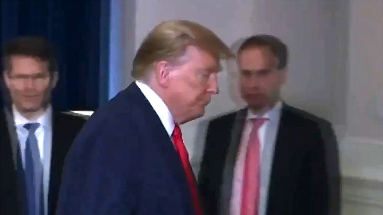 Trump refuses to respond when asked to tell supporters 'no violence'