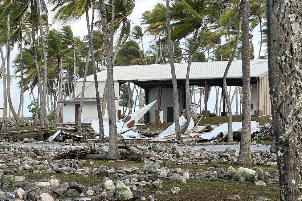 Giant waves flood key US military base on Marshall Islands