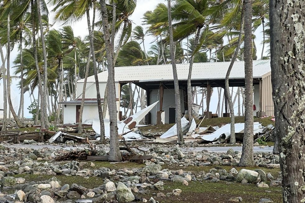 Giant waves flood key US military base on Marshall Islands