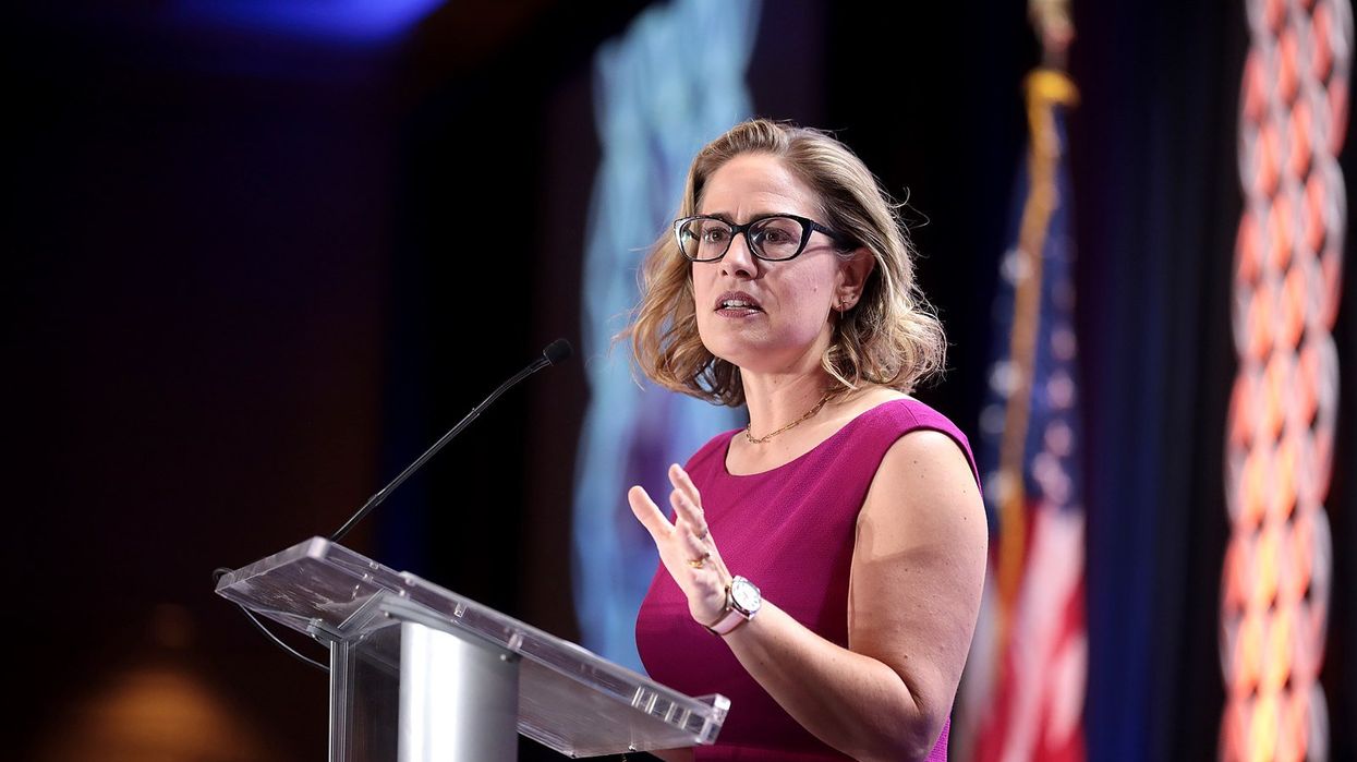 Sinema blasts GOP colleagues using border for 'staged political events': 'Good luck to you'
