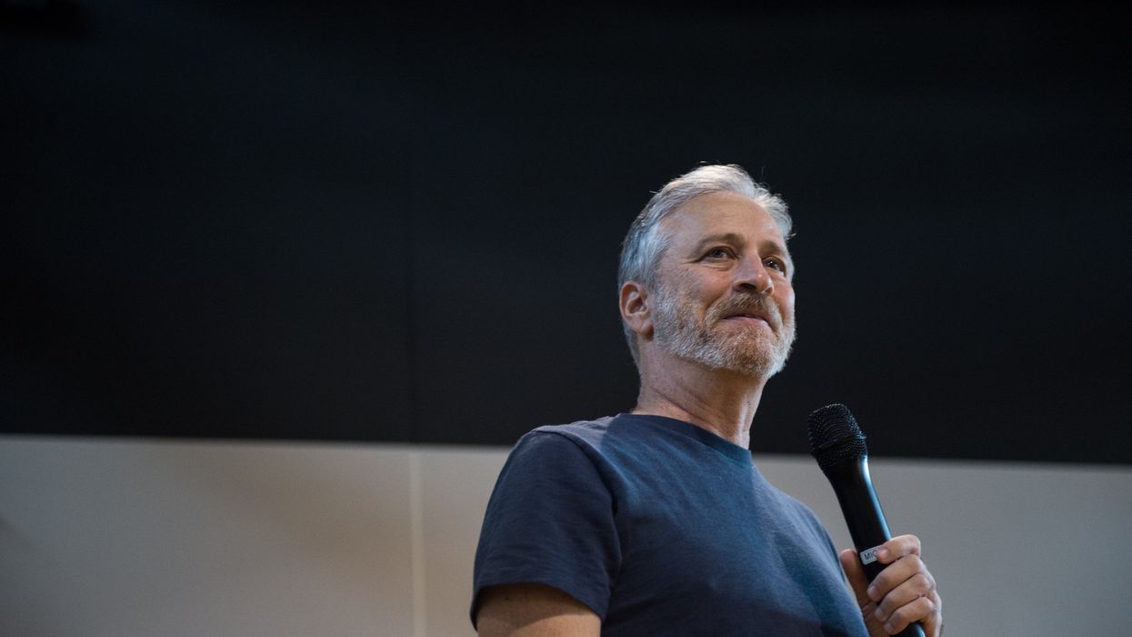 'Literally slept their way to the top': Jon Stewart blasts 'flailing' GOP’s failure to critique Harris