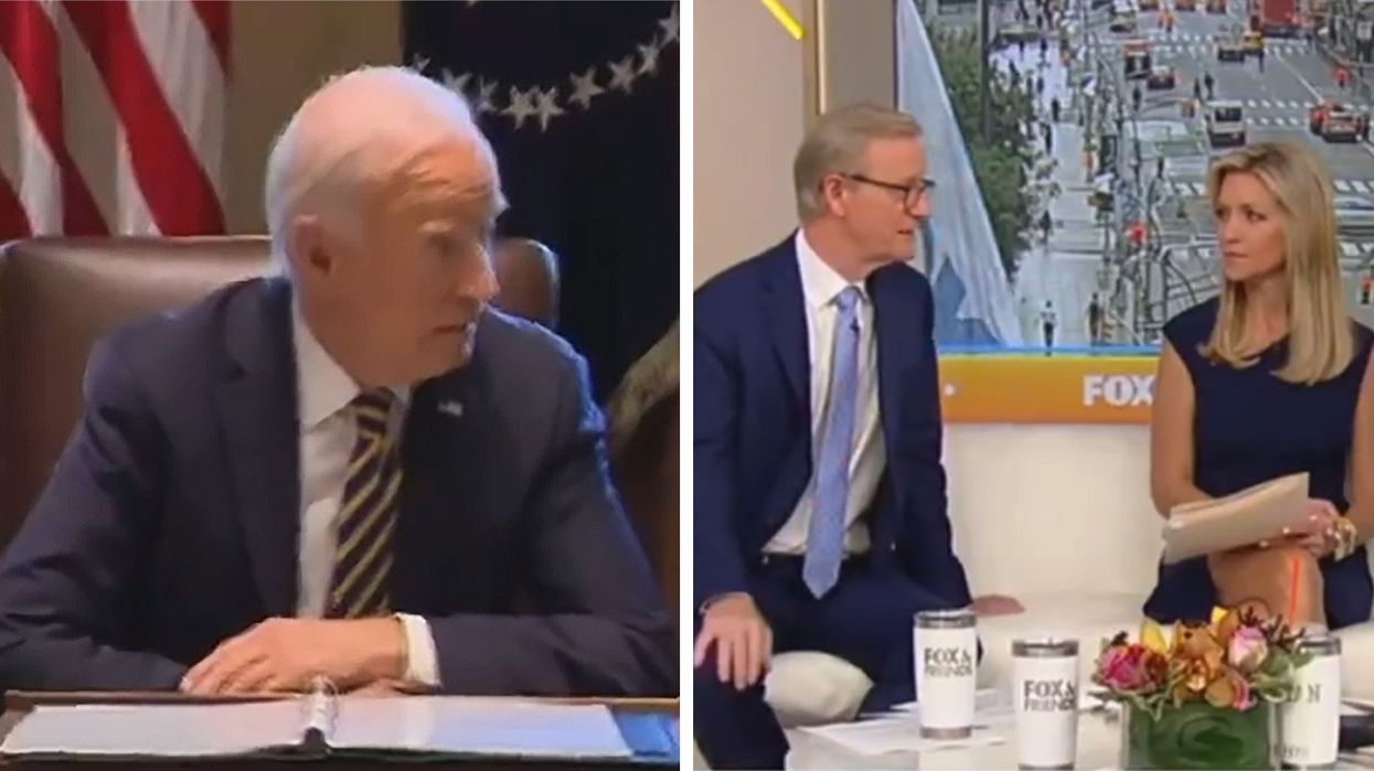 'Where is he?' Fox hosts claim Biden missed Cabinet meeting — while showing clip of him there
