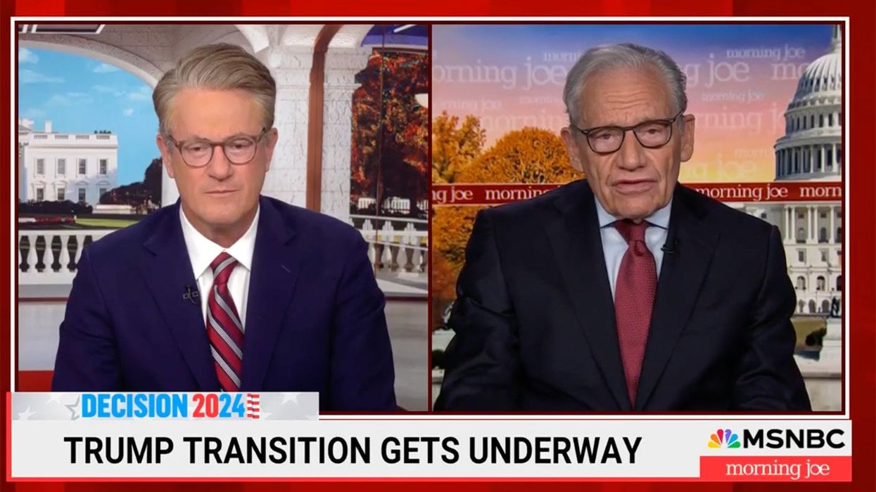 Watch: MSNBC host gets in face of journalist Bob Woodward for ducking Trump questions