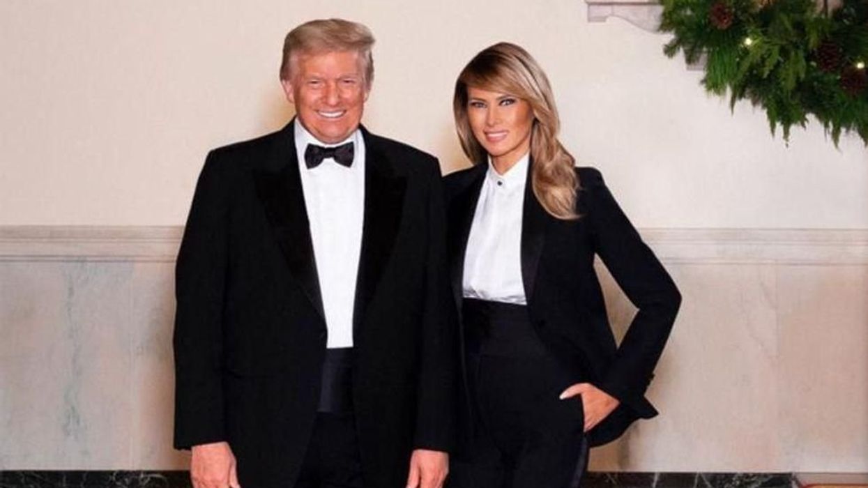 'On the rocks?' Trump and Melania photo leaves some wondering about their marriage