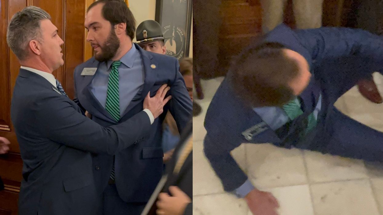 Georgia state senator shoved to the ground and arrested at state capitol