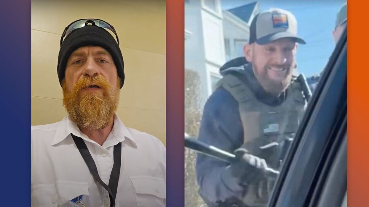 Conspiracy theorist wrongly identified as federal agent in viral window-smashing video