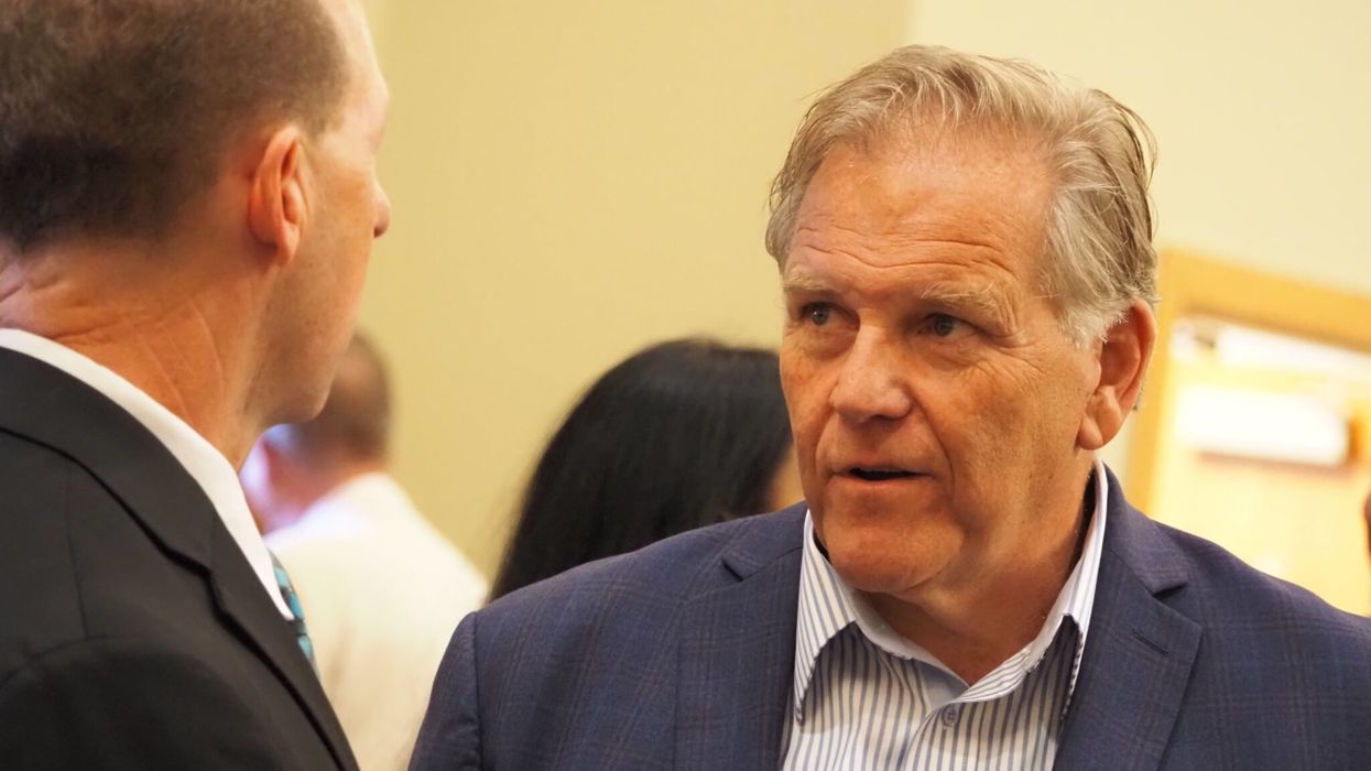 Whispering Republicans bewildered as senate candidate flees ritzy Michigan GOP dinner