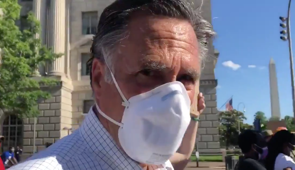 Trump takes a swing and a miss at Romney for joining Black Lives Matter protest