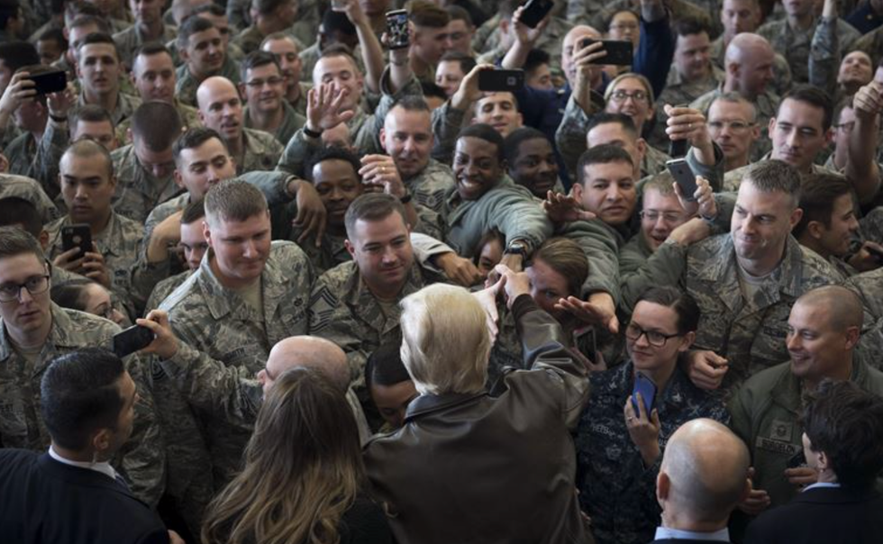 Trump used troops as political props. When will those who claim to revere soldiers hold him accountable?