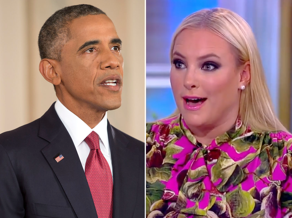 The View's Meghan McCain melts down in rant about Barack Obama - and Whoopi Goldberg calls 'BS'