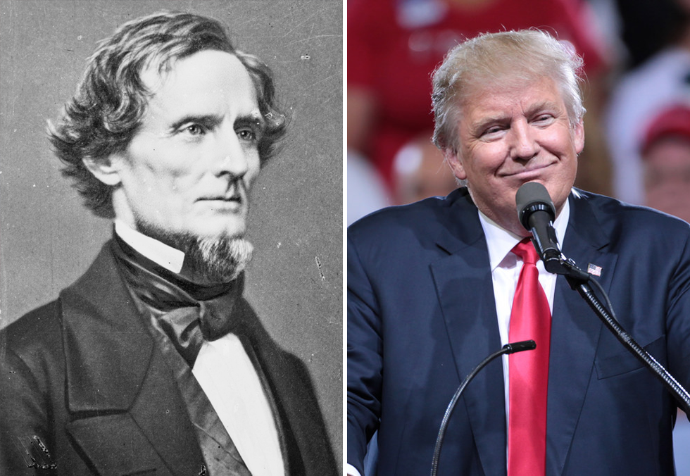 Slow motion civil war: Here's how Donald Trump is the Jefferson Davis of a new red state confederacy