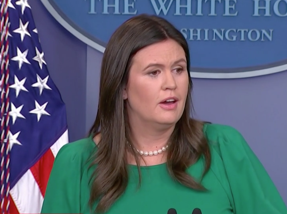 Sarah Sanders Flails After CNN's Jim Acosta Demands She Have the 'Guts' to Explain Trump's Dangerous Rhetoric