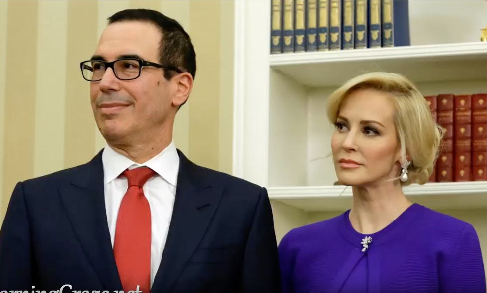 Trump Rattles His Saber at the Caravan While His Treasury Secretary Splashes $1.3338 Trillion in Debt
