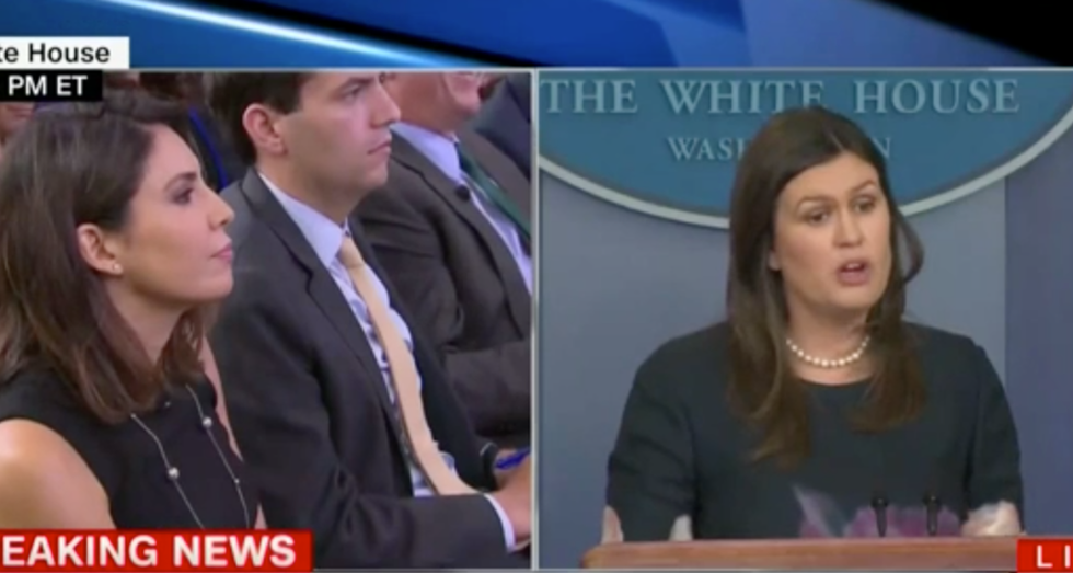 Watch: Sarah Sanders Offers Stunning Lies to Attack Kavanaugh Accusers - And Democrats