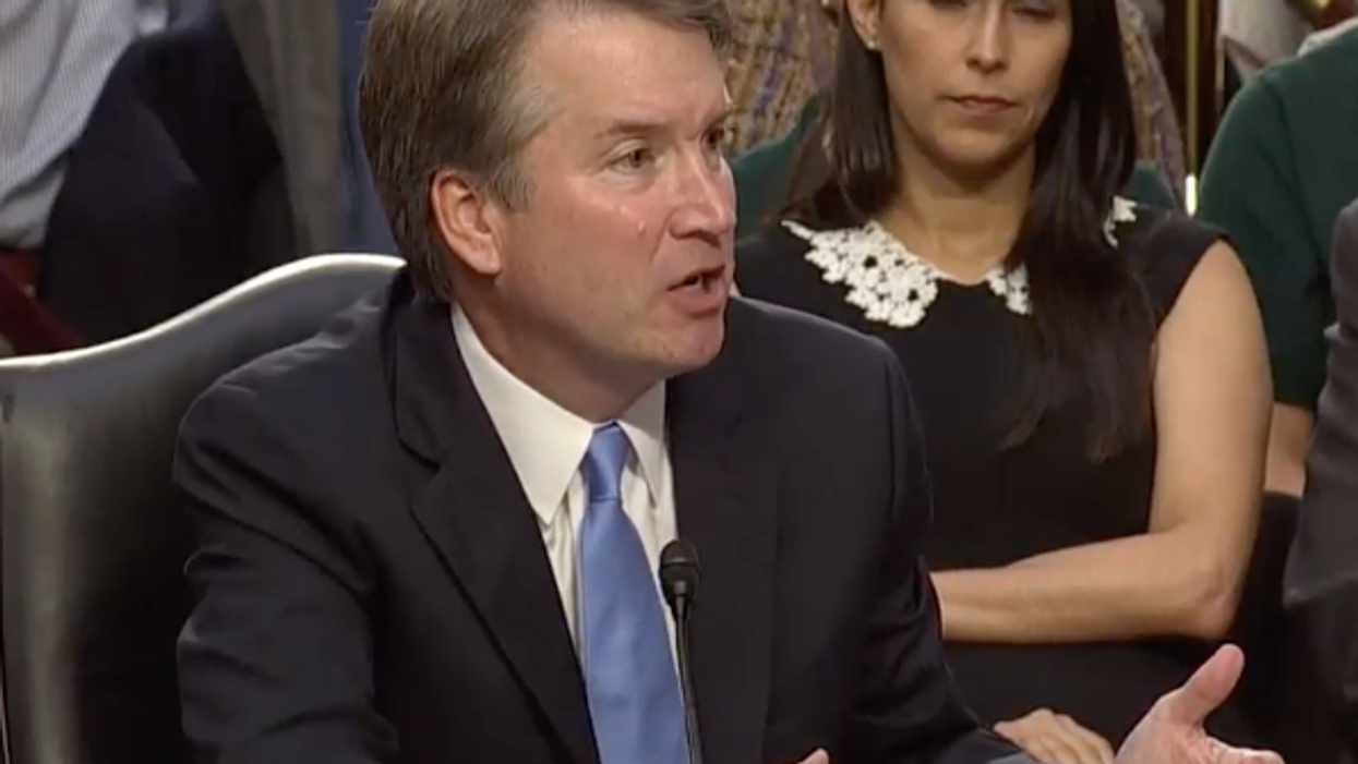 'Clutching pearls': Critics savagely mock Brett Kavanaugh's sneaky steakhouse 'skitter'