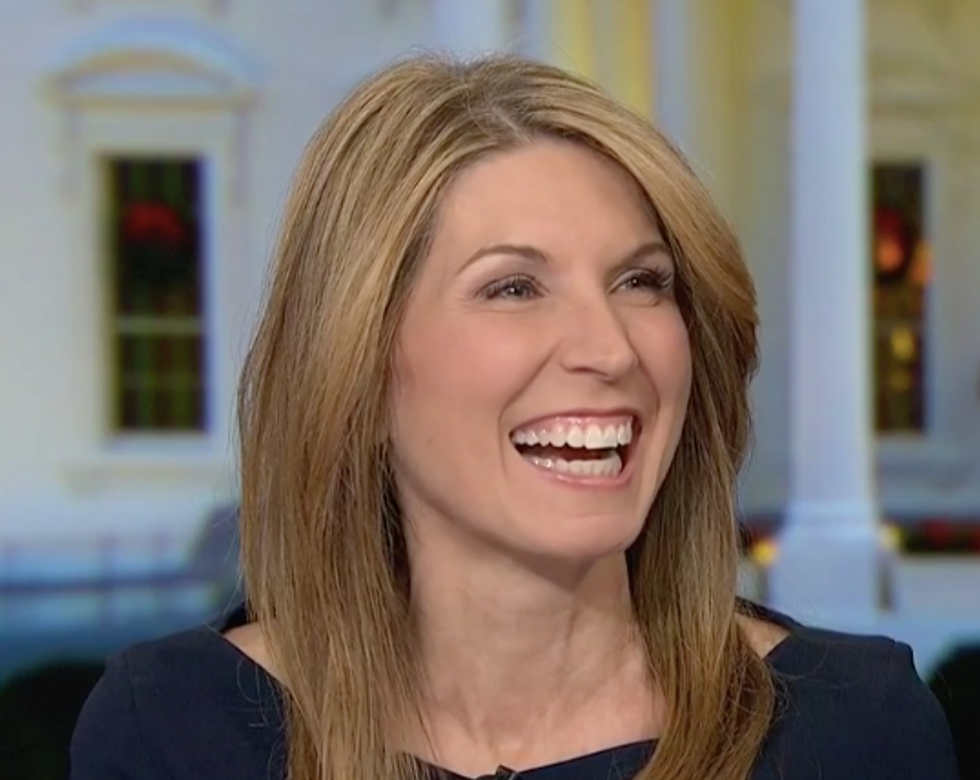MSNBC's Nicolle Wallace bursts out laughing as she tries to read Trump's incoherent ramblings from his latest interview