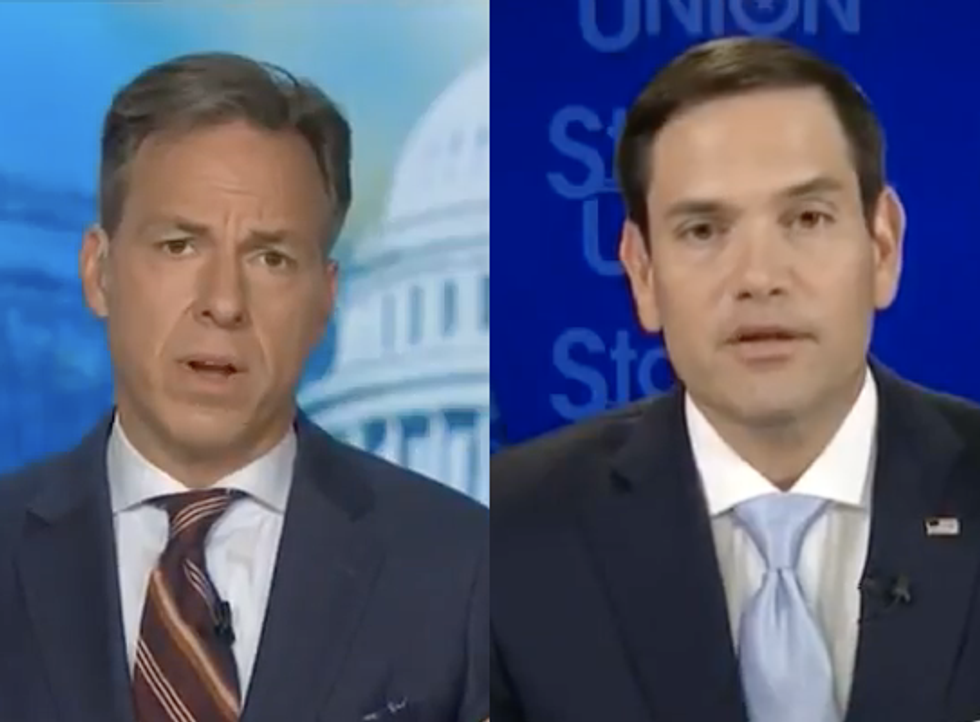 CNN's Jake Tapper Confronts Climate Change Skeptic Marco Rubio: What Will You Tell ‘Your Children And My Children?’