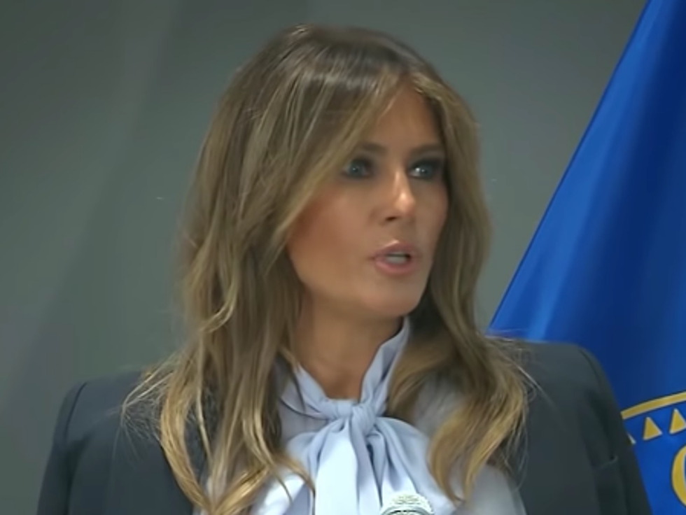 Melania Trump Tells Author of NYT Op-Ed to Publicly Name Themselves and Praises 'Freedom of Speech'