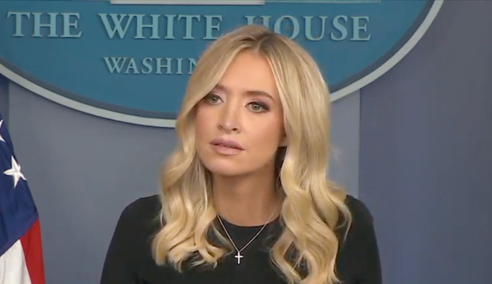 'This is pretty nuts': Kayleigh McEnany struggles to defend Trump's vicious murder conspiracy theory