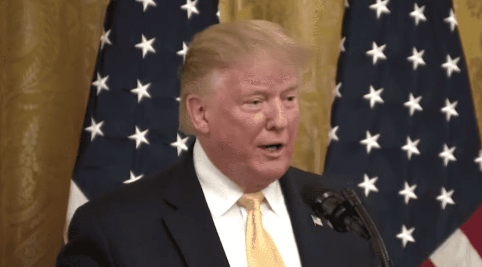 Trump says the reporting of the 'mainstream media' should not be considered 'free speech'