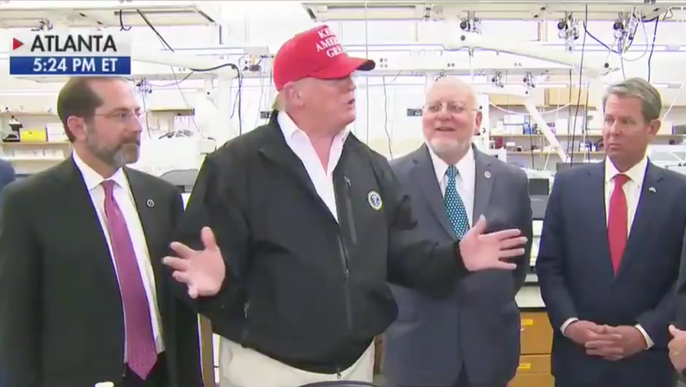 Here are 7 ridiculous and disturbing moments from Trump's visit to the CDC