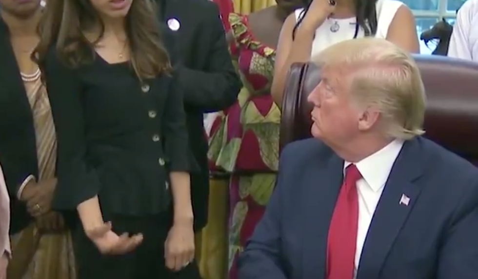 WATCH: Trump bumbles through meeting with refugees and humiliates himself with uncomfortable questions