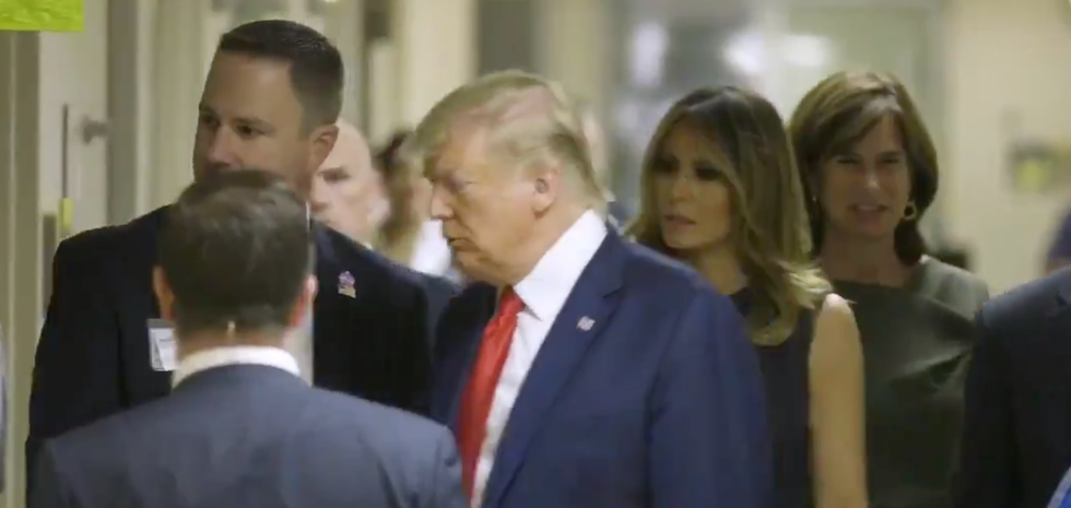 The White House said Trump's Dayton trip wasn't a 'photo-op.' Then he released a virtual campaign ad of the hospital visit