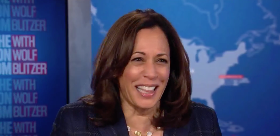 Kamala Harris bursts into horrified laughter at GOP officials: 'These guys are out just of their minds!'