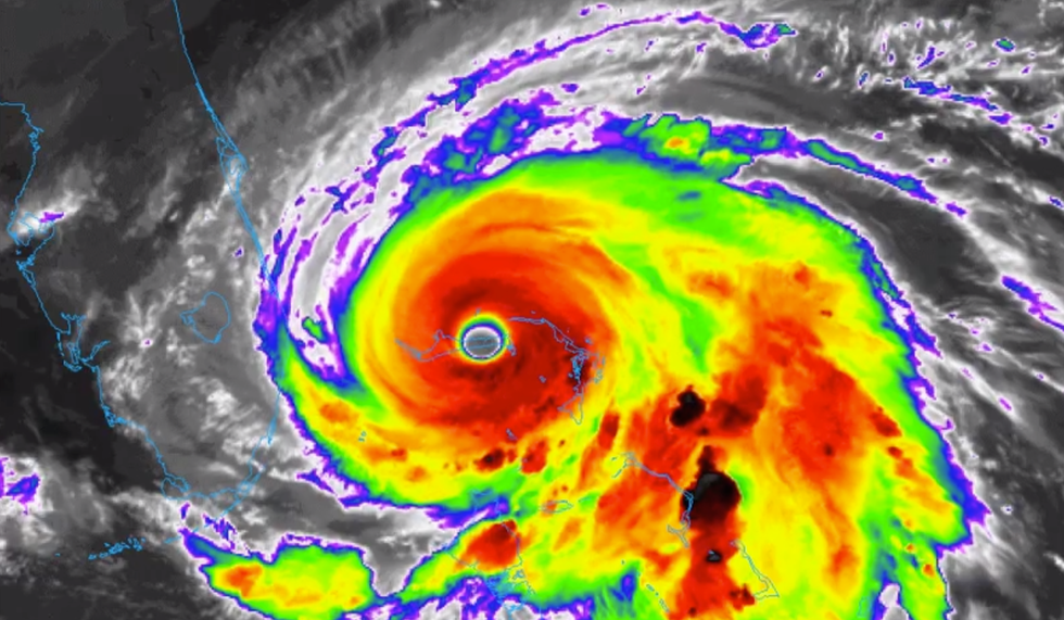 Hurricane Dorian remains parked over what was Grand Bahama, as the U.S. prepares for surge