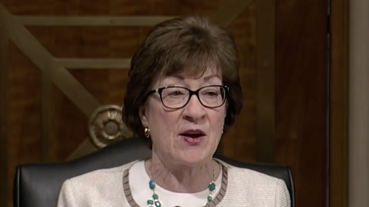 Susan Collins accidentally makes a revealing admission about her first thought during the Capitol siege