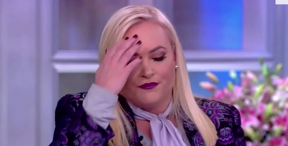 'Excuse me!': Meghan McCain storms off the stage of 'The View' after yelling at co-host