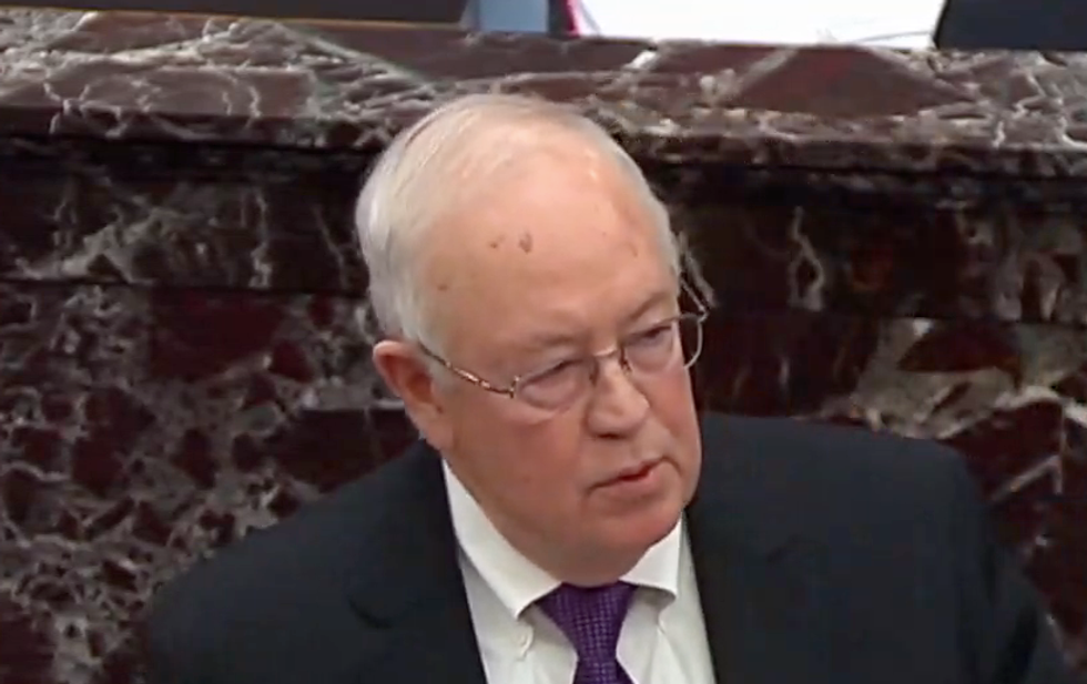 Trump defender Ken Starr gets mocked after giving stunningly hypocritical argument against impeachment