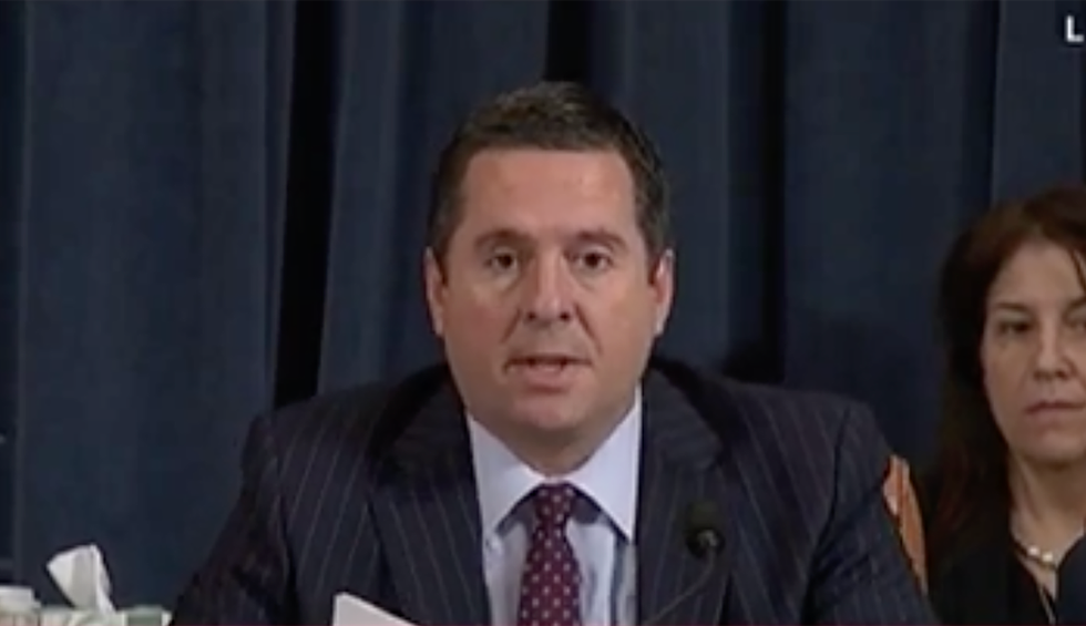 Watch: Devin Nunes is taken aback after an impeachment witness debunks his ‘black ledger’ conspiracy