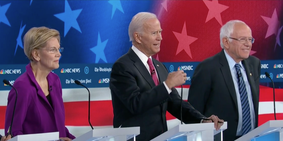 NYT columnist breaks down how corporate media's dogmatic centrism dictates the ‘negative tone running through’ coverage of Sanders and Warren