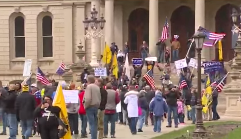 Trump fans can't admit he's to blame for this crisis — so they're launching nonsensical protests instead