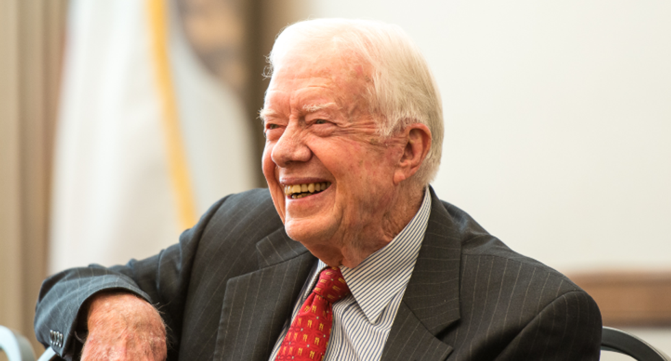 Jimmy Carter is the voice of sanity and morality in a nation that's desperately lacking both