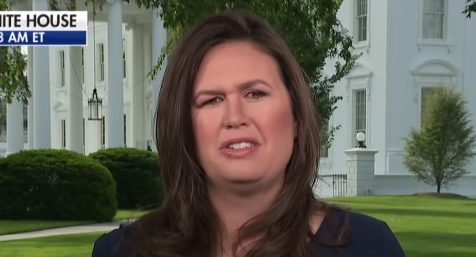 Sarah Sanders is already trying to get away with blatant lies about what Mueller just said
