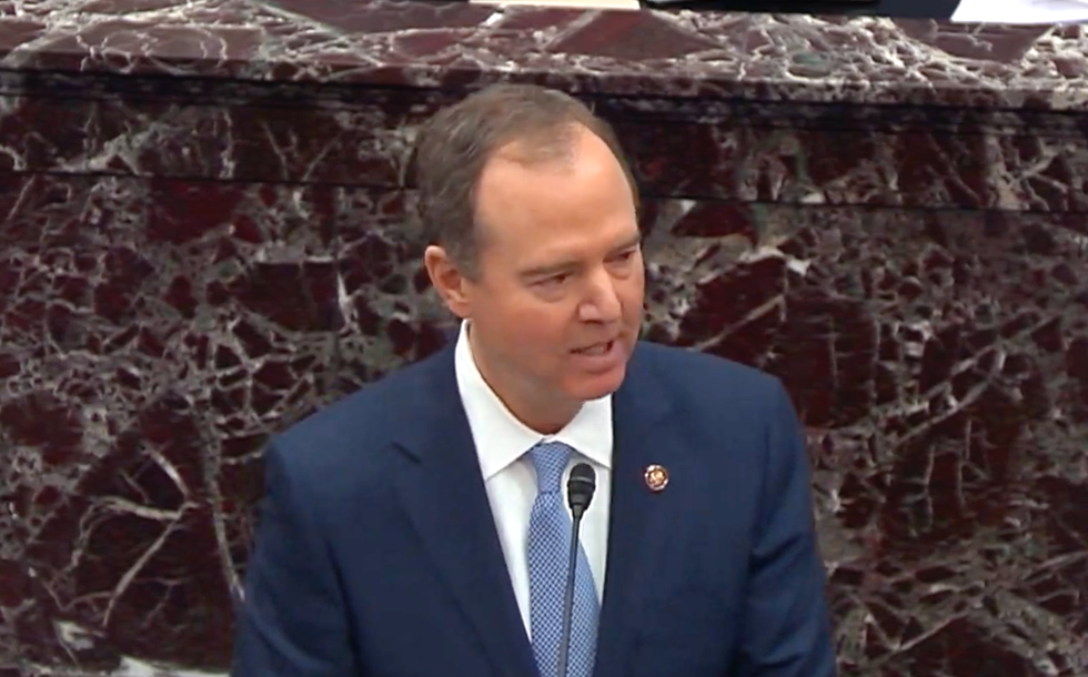 Adam Schiff brilliantly used Trump's own words against him at the start of the impeachment trial