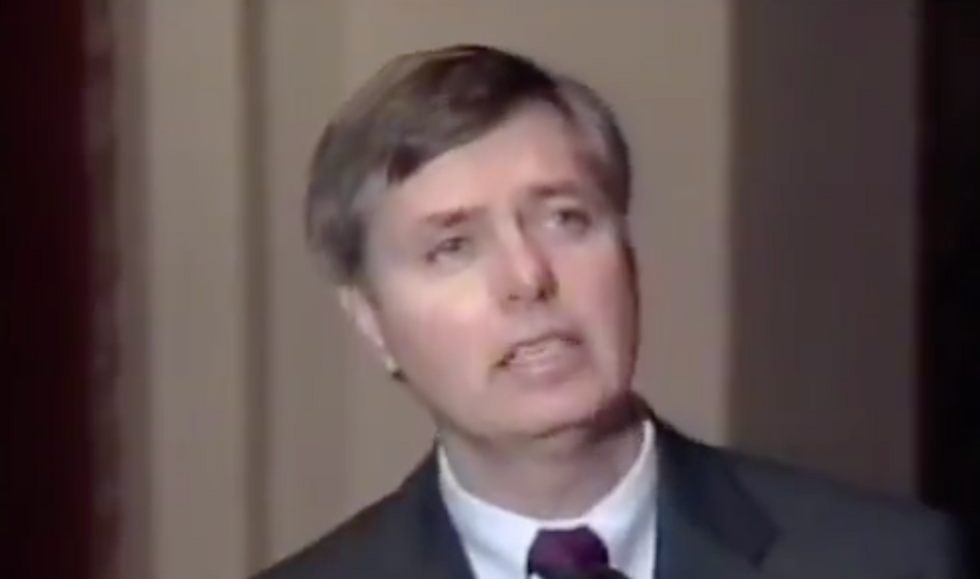 New clip of young Lindsey Graham talking about impeachment shows his hypocrisy knows no bounds