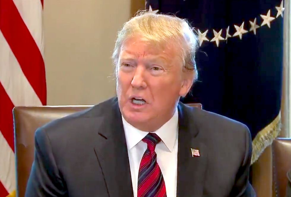 Trump flails and talks nonsense as Democrats box him in over wall demands: 'They can name it peaches'