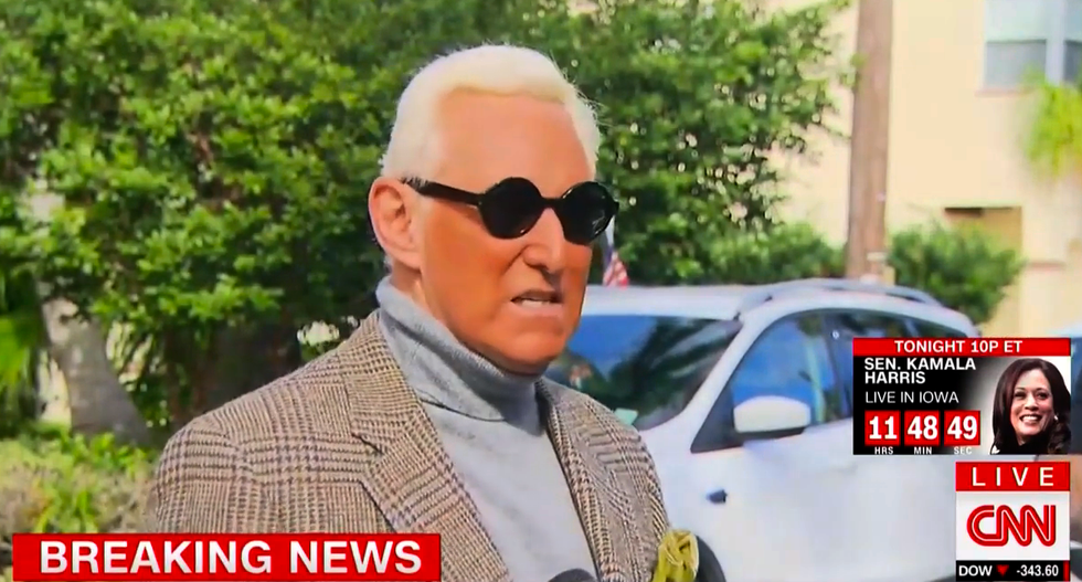 Roger Stone fumes against his former colleague Jerome Corsi in self-pitying press conference